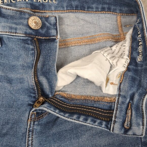3/$20 American Eagle Hi Rise Jegging Faded High Waist Stretch Denim Skinny Jeans - Picture 5 of 12